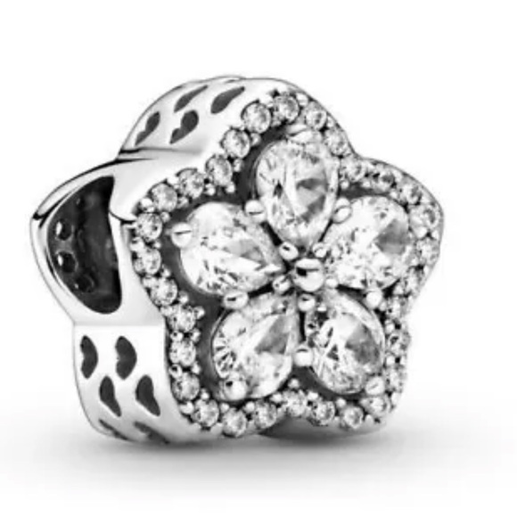 Pandora, sparkling snowflake, pave charm - Picture 1 of 11